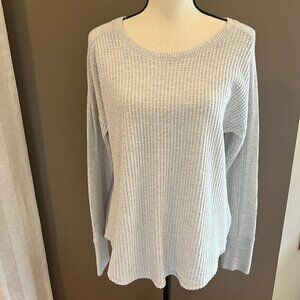 Women's Light Gray Mudd Sweater, soft and comfy, warm & lightweight, Size Medium